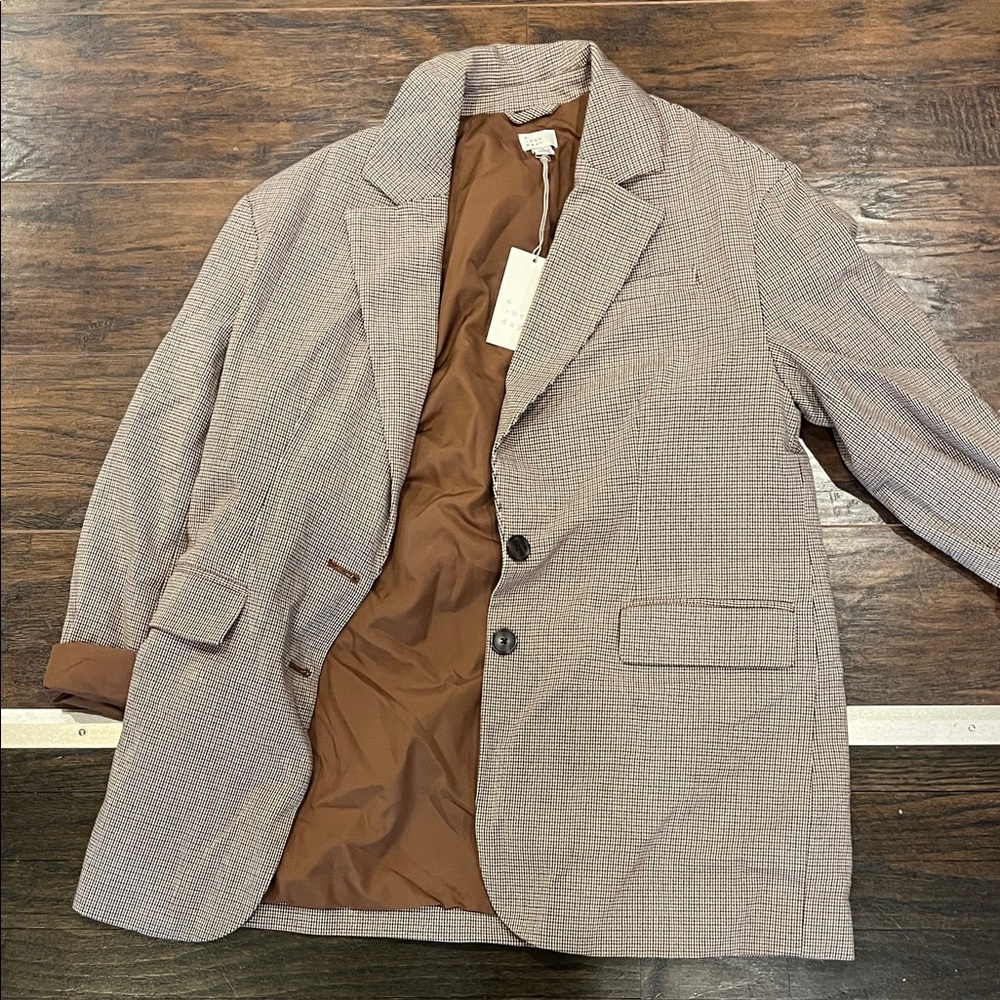 A new day women’s oversized plaid  Brown Blazer
